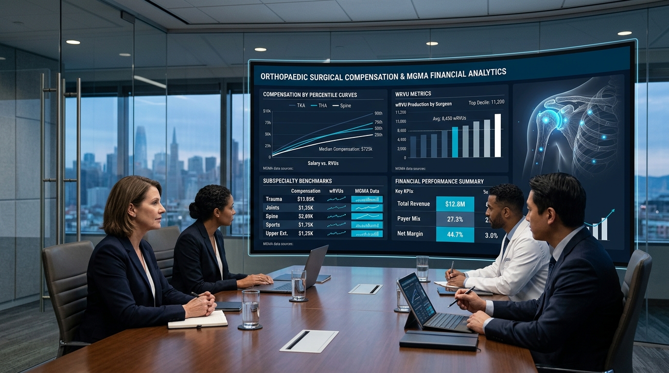 Orthopaedic Subspecialty Compensation & MGMA Benchmark Analyzer