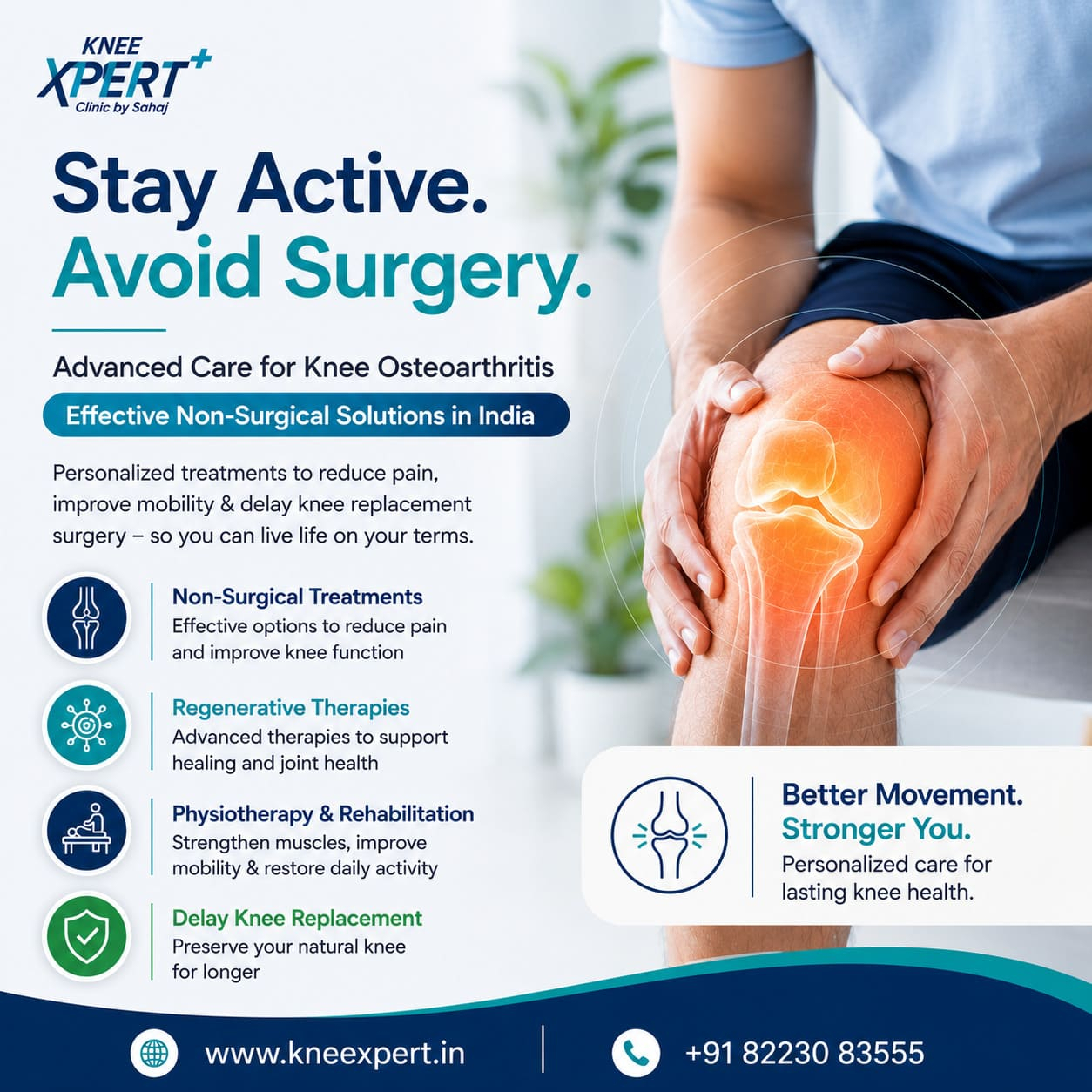 Knee Osteoarthritis Treatment Without Surgery in India